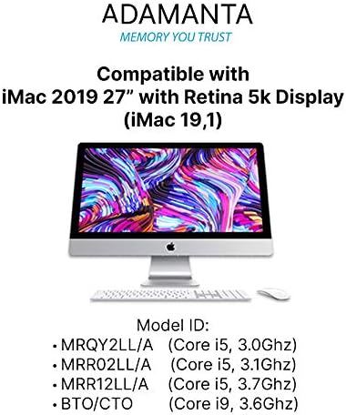 שדרוג זיכרון Adamanta 128GB עבור 2020 Apple iMac 27 w/Retina 5K תצוגה & 2019 Apple iMac 27 w/רשתית 5K