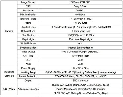 CCD-450W צבע CCD CCD מצלמת ריגול קווית קשה מוסתרת בגלאי תנועה מזויף PIR עם סוגר הרכבה מסתובב