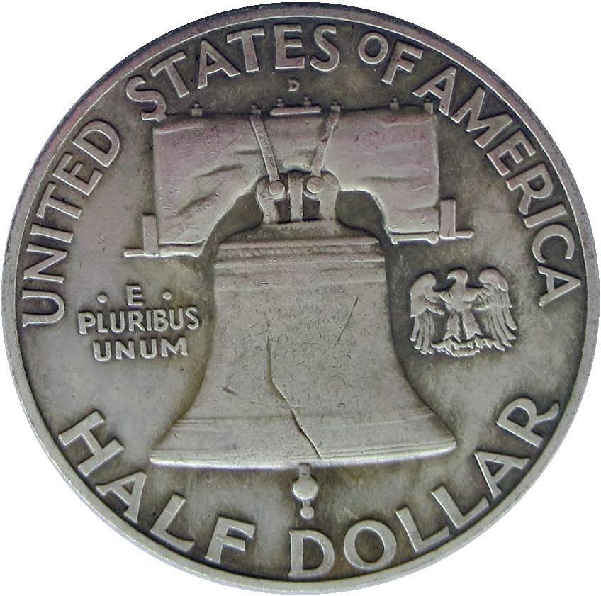 חצי דולר ארהב פרנקלין 1953 מטבע זיכרון מצופה מכסף מטבע זיכרון