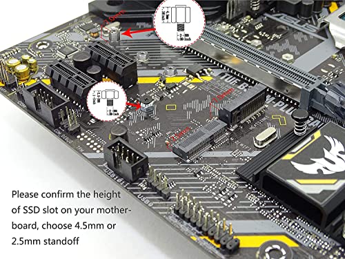 Fairdog PCIE NVME M.2 ערכת ברגי הרכבה של SSD ללוח האם של ASUS, 32 חתיכות