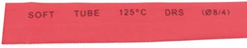 אורך X-Deree polyolefin 5.5 מ '8 ממ דיא חום רך צינור צינור צינור שרוול אדום (פוליולפינה 5,5 מ' דה לונגרס