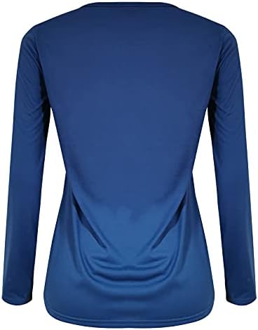 Tops Spring נשים 2023 Comfy Y2K CrewNeck Stepshirts בתוספת גודל חולצות שרוול ארוך יוצאות חולצות טיוליות
