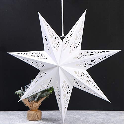 כוכב נייר Lantern Hollow Out Stars Aipshade בצורתו ללא קישוט תלייה של נייר נייר לחתונות לחתונות לחג
