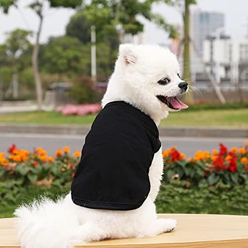 חולצת כלבים של Shlutesoy נוחות אביזרי חיות מחמד מקסימים חולצת אפוד גורים דו רגליים לכלב שחור XL
