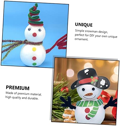 צעצועים 6 יחידים של שלג איש שלג ילדים צעצועים חינוכיים סט ילידות לבנים קישוטים לבנים מיני שלג איש ערכת