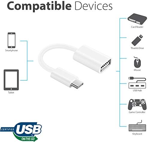 מתאם OTG USB-C 3.0 תואם ל- WI-C310 של Sony שלך לפונקציות מהירות, מאומתות, מרובות שימוש, כגון מקלדת,