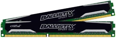 Ballistix Sport 16GB ערכת DDR3-1600 פרופיל נמוך מאוד UDIMM זיכרון 240 פינים BLS2K8G3D1609ES2LX0