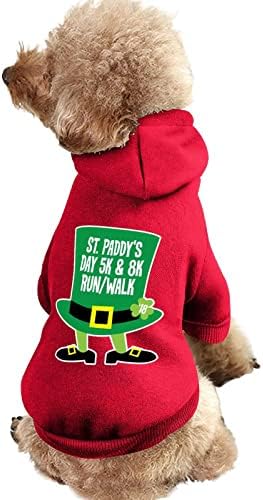 שדה שמרוק עבור כלב יום פטריק כלב חולצה מקשה אחת תחפושת כלבים אופנתית עם אביזרי חיית מחמד כובע