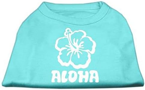 מוצרי חיות מחמד של מיראז 'חולצת הדפסה של מסך פרח Aloha, X-LAGE, שחור