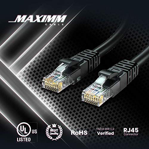 Maximm Cat 6 כבל אתרנט 30 רגל, כבל CAT6, כבל LAN, כבל אינטרנט וכבל רשת - UTP