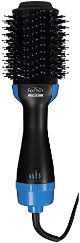 ForPro מומחה כל אחד מייבש שיער ומברשת אוויר חם של Volumizer ליישור, נפח, החלקה עם טכנולוגיית טורמלין