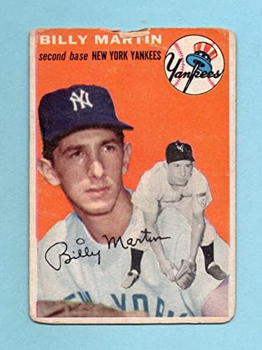 1954 Topps 13 בילי מרטין ניו יורק ינקי כרטיס בייסבול קלף נמוך - כרטיסי בייסבול מטלטלים