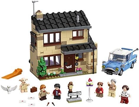 לגו הארי פוטר 4 פרייבט דרייב 75968 בית ופורד אנגליה צעצוע לרכב מעופף, מתנות עולם הקוסמים לילדים, בנות