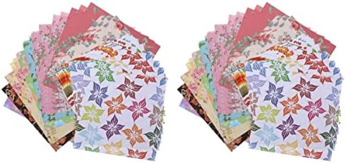 מלאכה לילדים של Stobok 240 גיליונות גיליונות בעבודת יד פרחי אוריגמי בעבודת יד DIY פרחים מתקפלים מלאכת