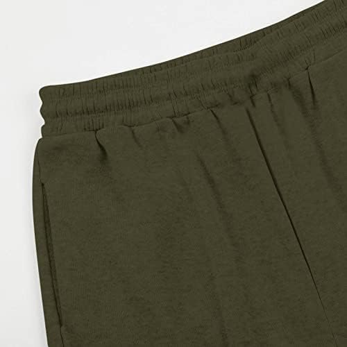 Yoyorule 3/4 מכנסיים לנשים מזדמנים 2021 מכנסי מטען ברגליים רחבות עניבה צבע קפלים מכנסיים מזדמנים