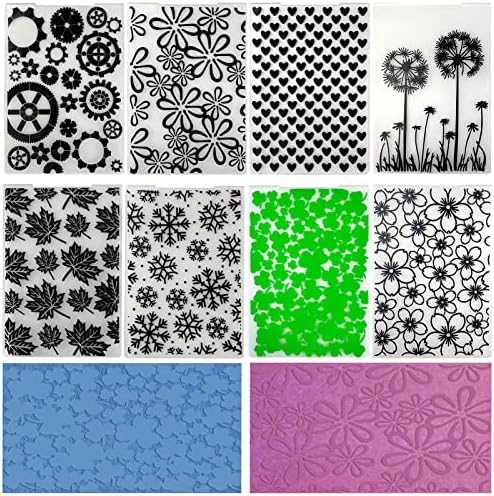 8 מחשבים לבלטות תיקיות DIY תבנית מלאכה סטנסיל מייפל עלים אהבה פתיתי שלג פרחים בללטים תבנית נייר נייר