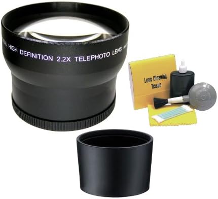 Leica D-Lux 5 2.2 עדשת טלפוטו סופר בהגדרה גבוהה + ערכת ניקוי ישיר 5 חלקים ישיר