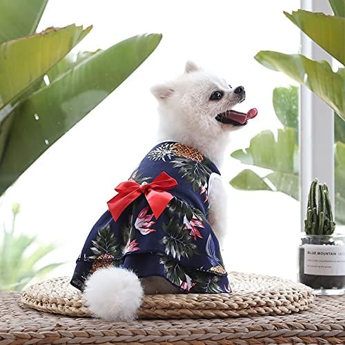 בגדי חיות מחמד שמלת חיות מחמד נוחה אופנה נשימה בסגנון הוואי כלב חתול בגדים דקים