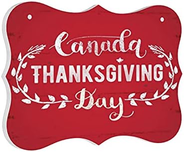 קנדה חג ההודיה קנדה כרטיס ברכה משפחתי שמח עיצוב קיר מקורה חיצוני, שלטים על קישוט אמנות סלון, שלטי מטבח