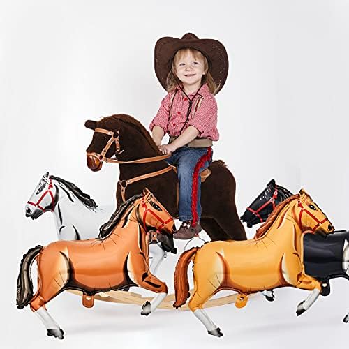 8 חתיכות 30 סנטימטרים סוס בלון סוס בצורת בלוני רדיד אלומיניום סוס בלון סוס נושאים מסיבת בלוני סוס נושאים