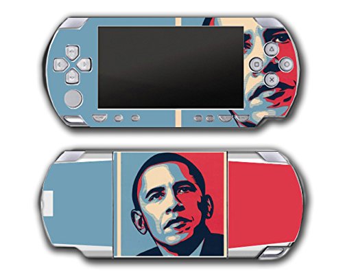 ברק אובמה מציית לעיצוב משחק וידאו ויניל מדבקה מדבקה עטיפה של Sony PSP פלייסטיישן נייד מקורי שומן 1000