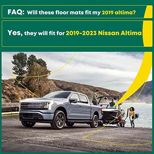 מחצלות רצפת רכב yhtauto כל מחצלות מכוניות מזג אוויר החלפות לניסן אלטימה 2019-2023, מחצלות רצפת רכב בהתאמה
