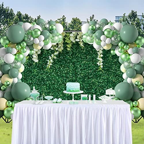 רקע ירוק עם פרח צילום ירוק עלה דשא קיר לבן פרחוני תמונה תפאורות חתונה כלה מקלחת תינוק מקלחת מסיבת יום