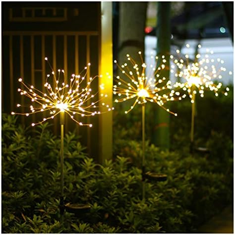 LiruxUn 1 pcs אורות מהבהבים סולאריים חיצוניים 90/150 נוריות LED מיתרים אטומים למים אור פיות לקישוט הגינה