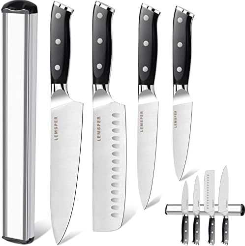 סט סכין שף מקצועי של Lemsper 5 יחידות - 3.5-8 אינץ