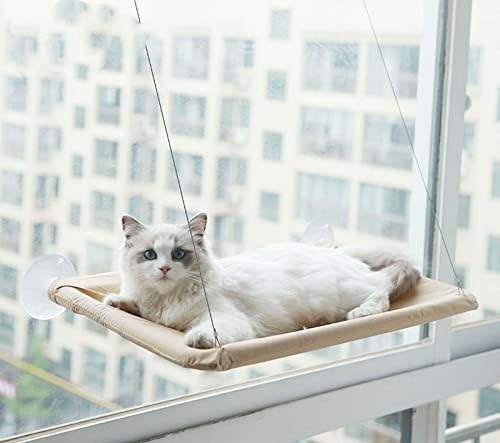 חתול מיטת חלון, יניקה כוס חתול חלון ערסל חלון מוט, בטיחות חתול מדפי שטח חיסכון חלון רכוב חתול מושב,