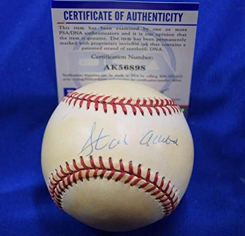 Hank Aaron PSA DNA DNA Autograpth Leagute National League Onl חתום בייסבול 4 - כדורי בייסבול חתימה