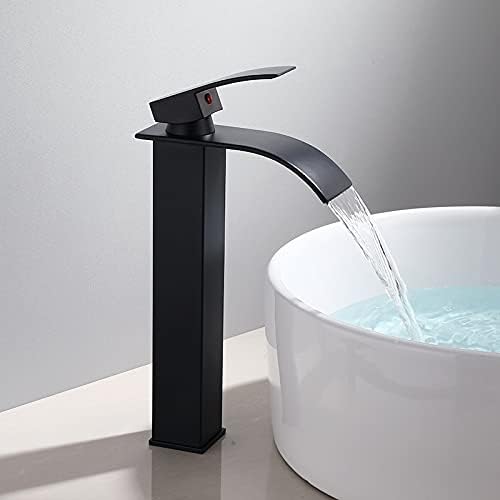 נירוסטה נירוסטה כיור כיור אמבטיה שחור ברזים ברזים רכובים על כלי שיט גבוהים ברזים חמים וקרים מערבל מים