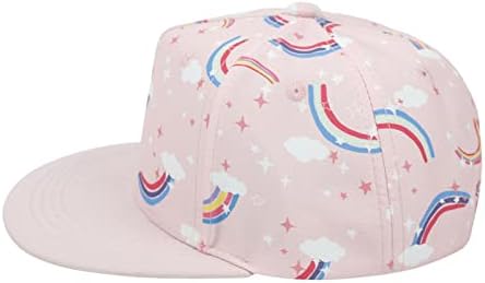 כובעי שמש לילדים פעוטות ילדים, הגנת שמש כובעי בייסבול אחוריים מתכווננים, כובעי חוף קריקטורה Kawaii