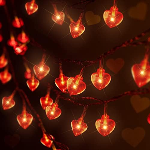 יום האהבה של יום האהבה אור מיתר, 20 LED 10 רגל סוללה המופעלת נצנוץ מקורה דקורטיבי חיצוני 2 מצבי תאורה