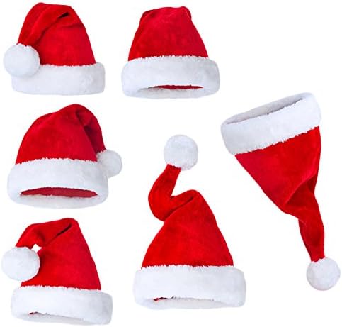 סנטה כובע למבוגרים, גדול אדום קטיפה סנטה קלאוס תלבושות כובע לגברים / נשים חג המולד / ביצועים / חג /