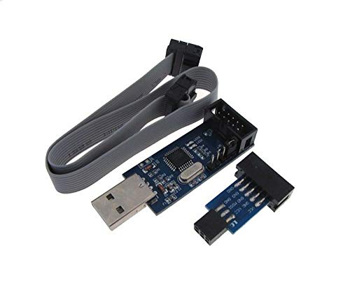 מתכנת USB AVR עם מחבר IDP של 6 פינים IDC 10 פינים עבור USBASP