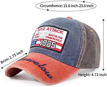 חה חה הופנן בייסבול כובע אמריקאי דגל אבא כובע גברים נשים מתכוונן נמוך פרופיל בציר מצוקה כותנה כובע