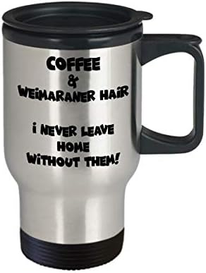 ספל נסיעות Weimaraner - כוס קפה תה מצחיקה וחמודה - מושלמת לנסיעות ומתנות