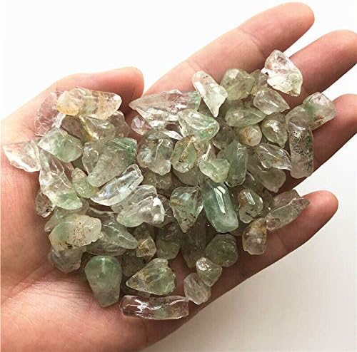 Seewoode AG216 100G טבעי טבעי ירוק רוח רפאים אבן גביש קוורץ דגימה של אבן חן ריפוי אבנים טבעיות ומתנות