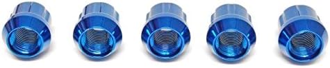 Muteki 31885U כרום כחול 12 ממ x 1.25 ממ קצה פתוח קלה משקל קל משקל סטיית אגוזים עם מקש