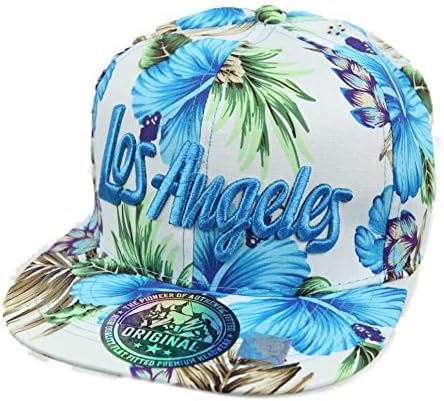 לוס אנג ' לס בייסבול כובע הוואי כובע פרחוני מזדמן שטוח ביל טרופי