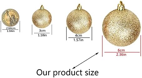 קישוטי חג המולד כדורי חג מולד, כדורים תלויים בעץ חג המולד, כדורי קישוט לחג המולד של חג המולד, כדורי
