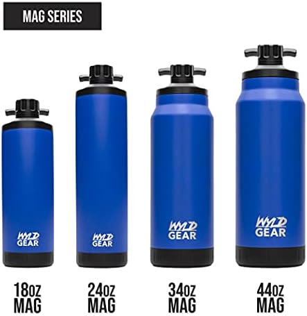 סדרת Mag Gear Gear - בקבוק מים נירוסטה עם כובע מגנטי - 24oz אדום