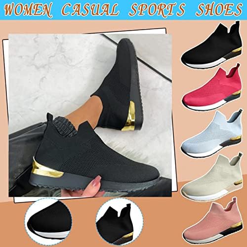 נעלי ספורט של Aodong לנשים נעלי הליכה פלטפורמת טריז