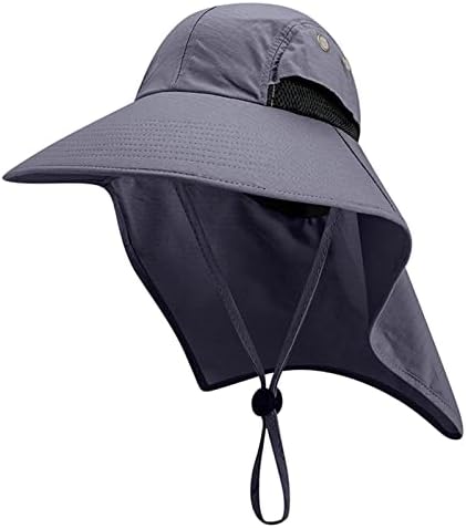 כובע דייג עם דש צוואר כובע שמש לגברים נשים הגנה על UV כובעי קיץ רחבים