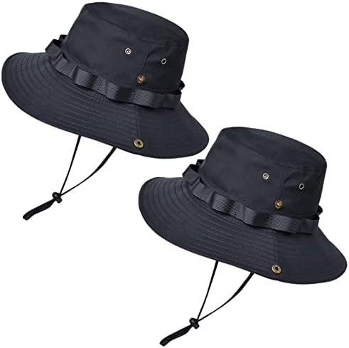 Jtjfit שני חלקים כובע דלי כובע שמש עם הגנה על UV לטיולי דיג בחוף קמפינג גינון לגברים נשים