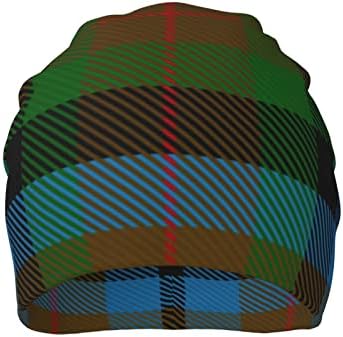 Mizibao Unisex Beanie Hats Scottish Clan Wallace Classic Tartan Classic Slouchy Snit Hat מתנה לבגדים