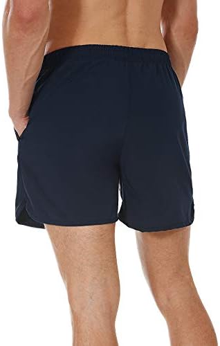 משי גברים של אימון מכנסיים למתוח מכנסי ריצה מהיר יבש קל משקל קיץ מכנסיים קצרים עם רוכסן כיסים