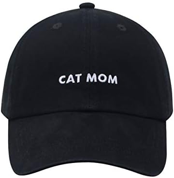 הטפיל: כובעי אמא ואבא לחתולים להורים חתולים גאים / לגברים ונשים / טקסט רקום-התאמה מתכווננת- כותנה