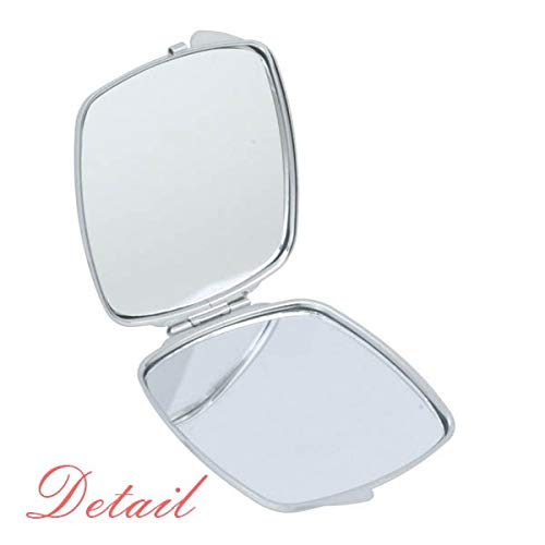 קטאר אסיה לאומי סמל מראה נייד קומפקטי כיס איפור דו צדדי זכוכית